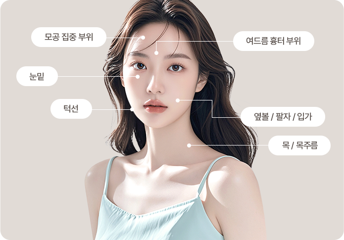 쥬베룩 시술 부위