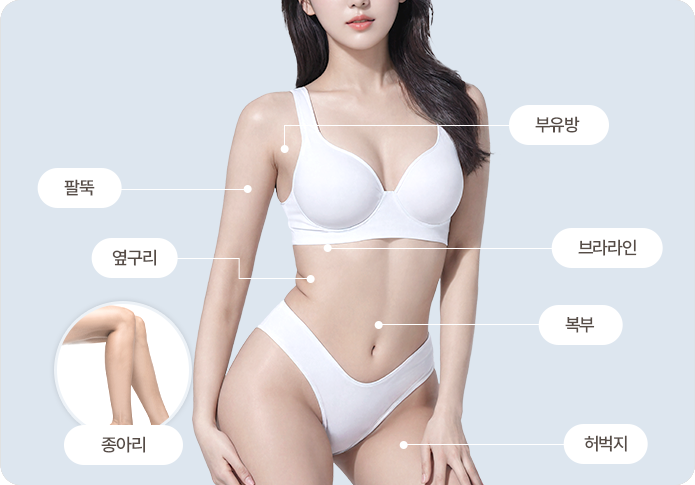 바디인모드 시술부위