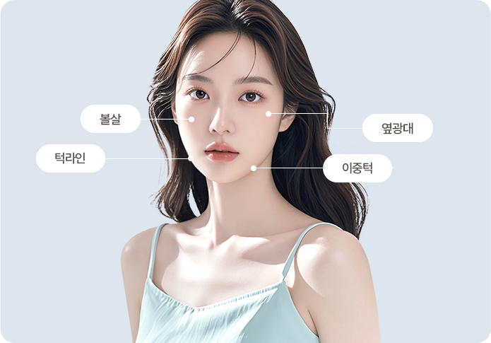 지방분해주사 얼굴 시술 부위